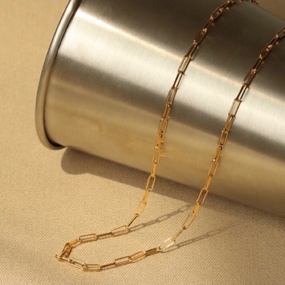 ¥ New 14K Gold Choker Boho Chain Necklace - Picture 4 of 5